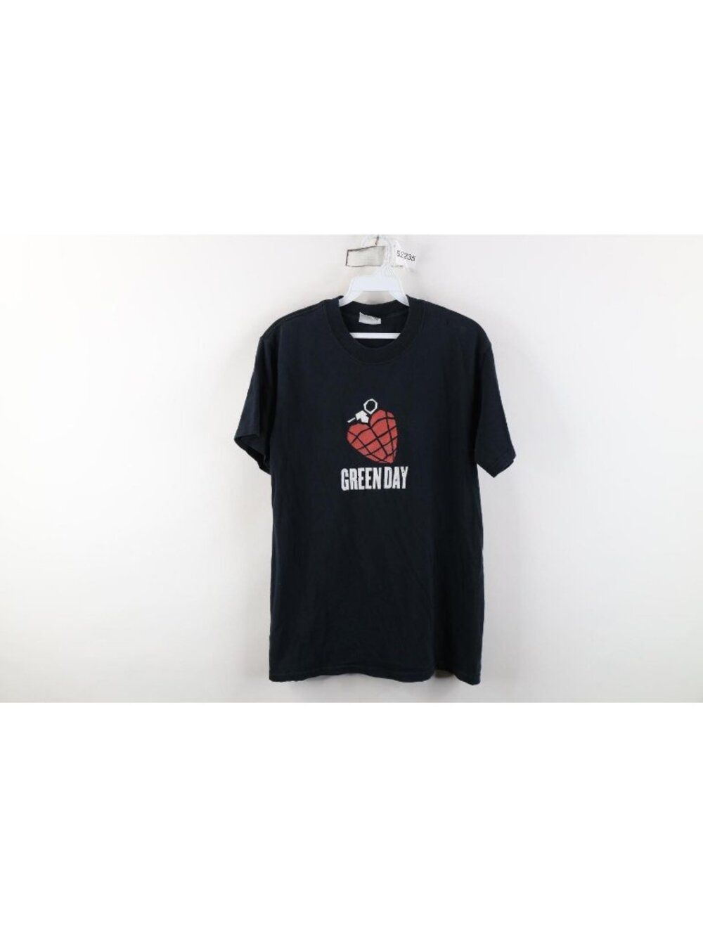 Vintage Y2K 2004 Mens Small Distressed American Idiot Green Day Band T-Shirt